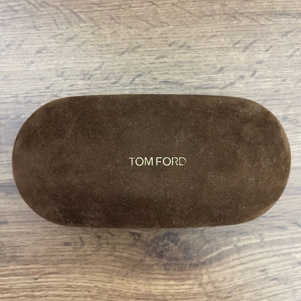 Tom Ford Brown Velvet Eyewear Case